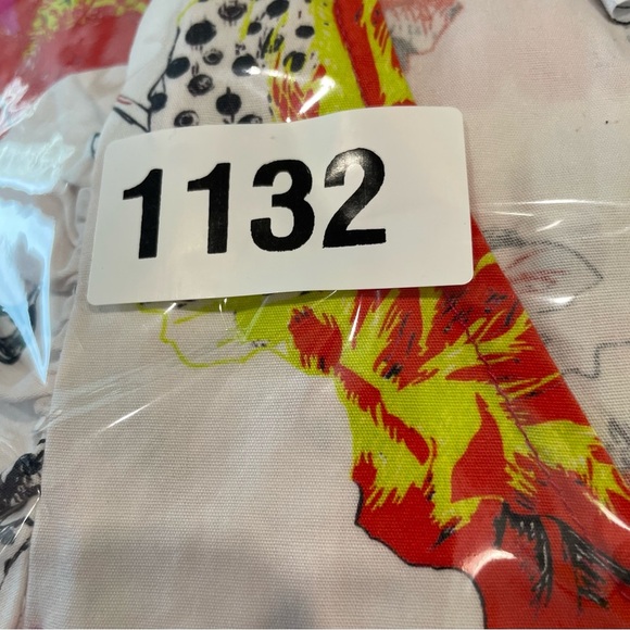 House of Perna Dress Size in Photos Tropical Bloom Print Tiered Design Hi Low - Picture 7 of 7